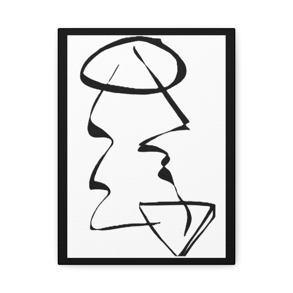 Unresolved — Matte Canvas Print — Abstract Line Art Wall Art