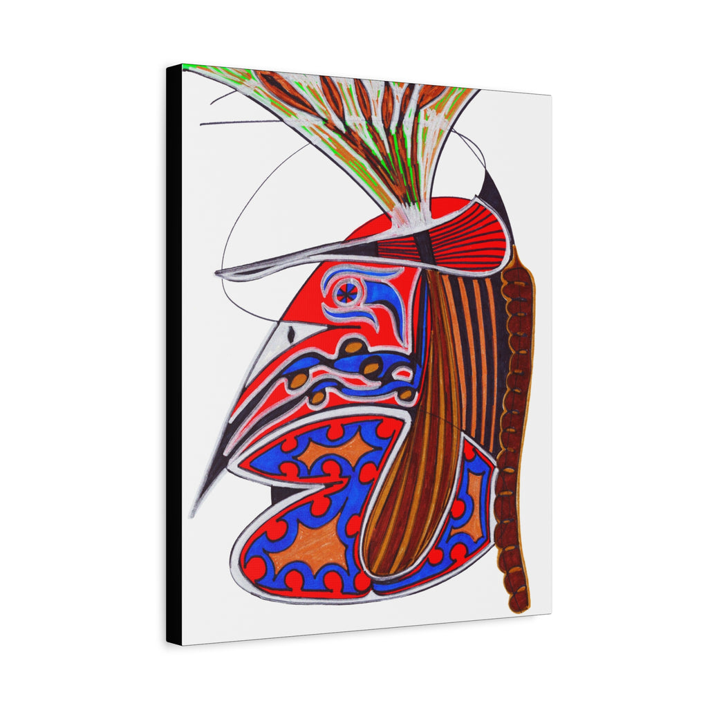 Abstract Tribal Bird Art Canvas