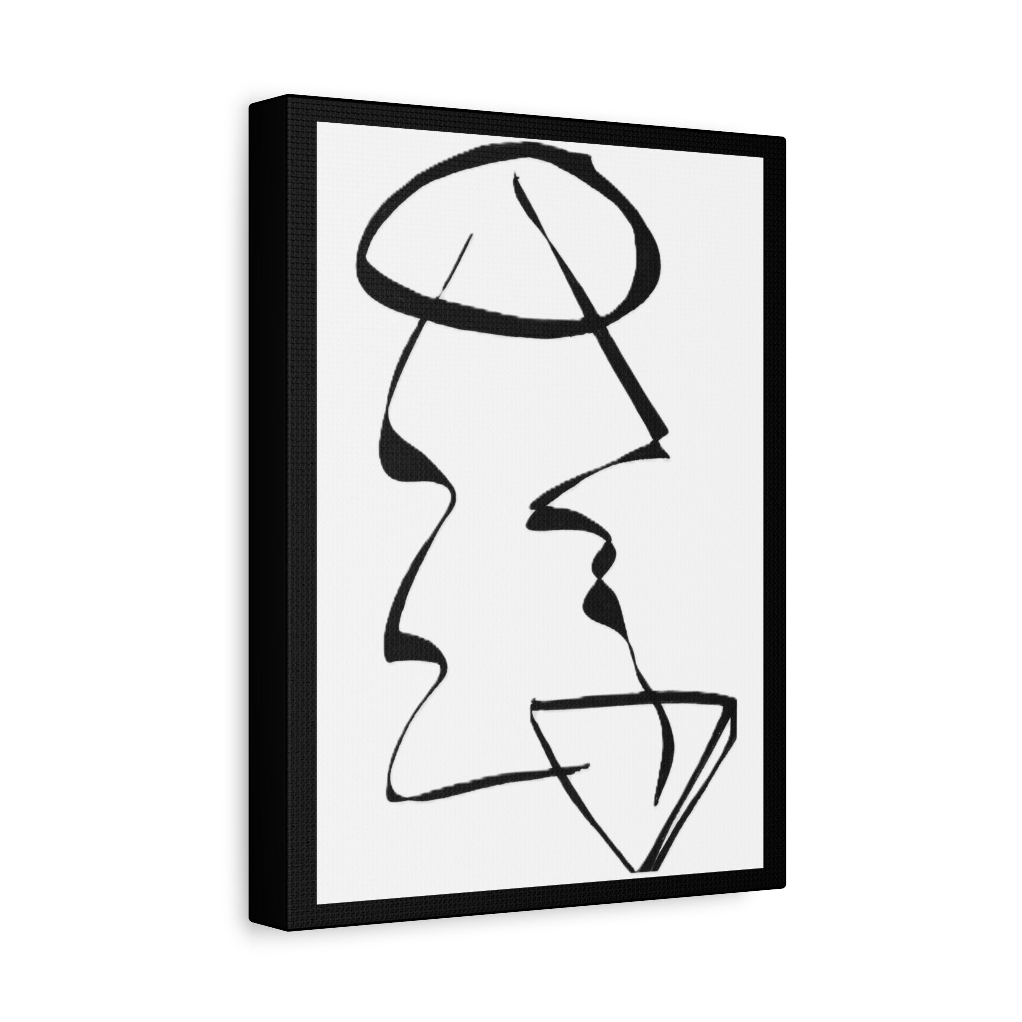 Unresolved — Matte Canvas Print — Abstract Line Art Wall Art