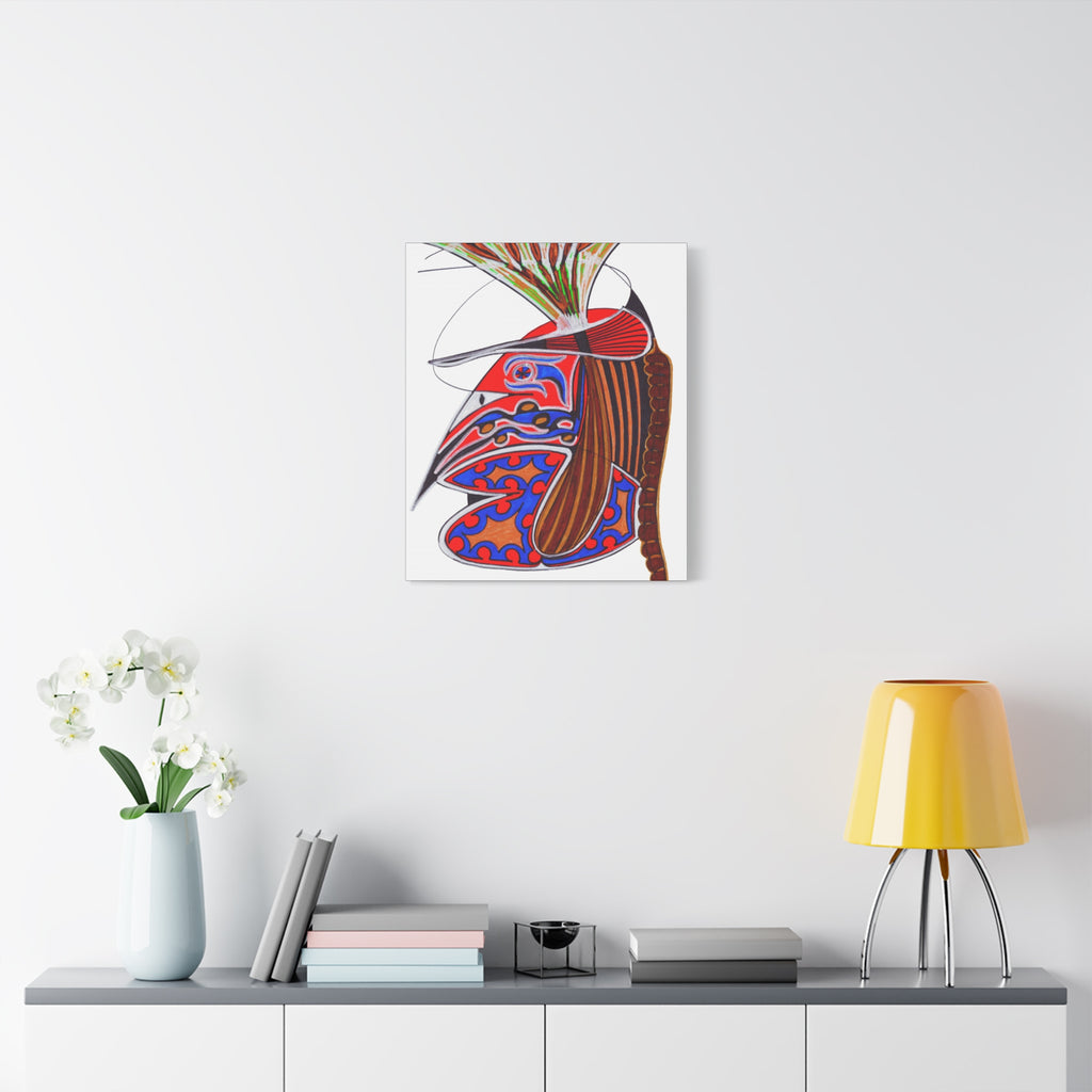 Abstract Tribal Bird Art Canvas