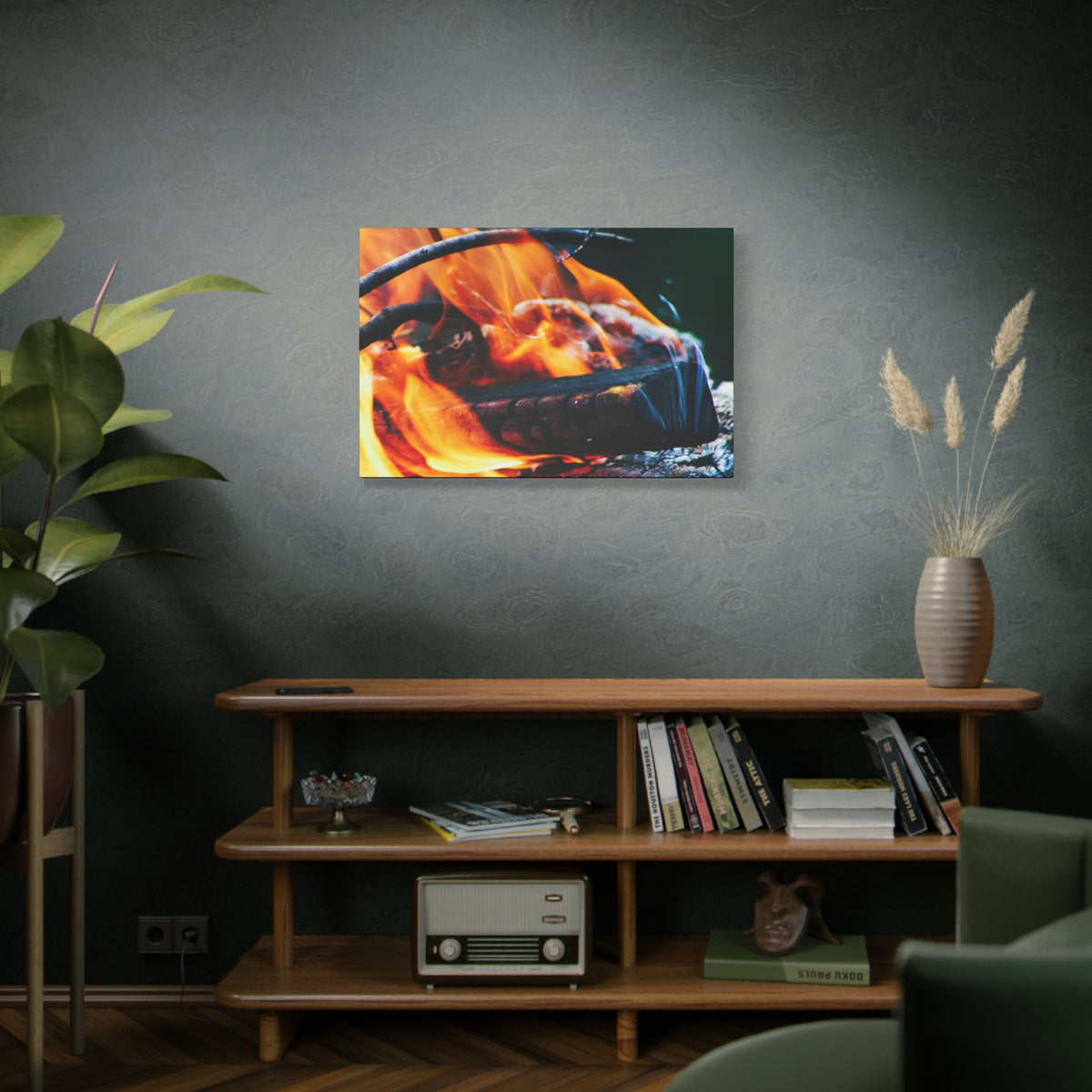 Pyre — The Crown — Matte Canvas Print — Fire Photography Wall Art