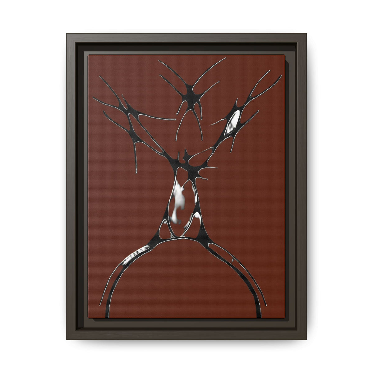 Sovereign — Framed Matte Canvas Print — Abstract Stag Wall Art