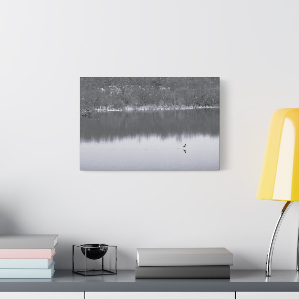 A Quiet Moment — Matte Canvas Print — Black & White Nature Photography Wall Art