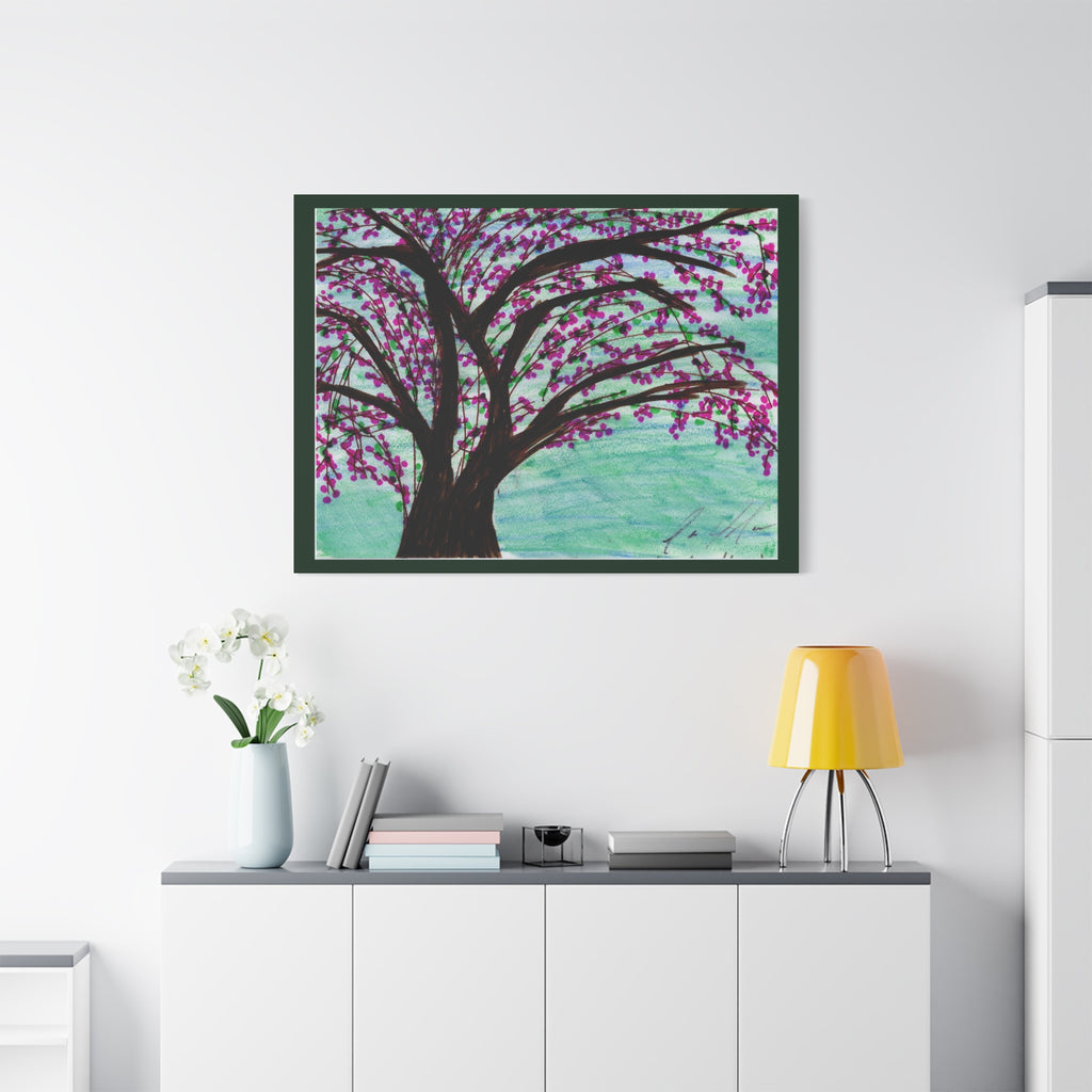 Blossoming Cherry Tree Matte Canvas Print — Stretched Wall Art (1.25")