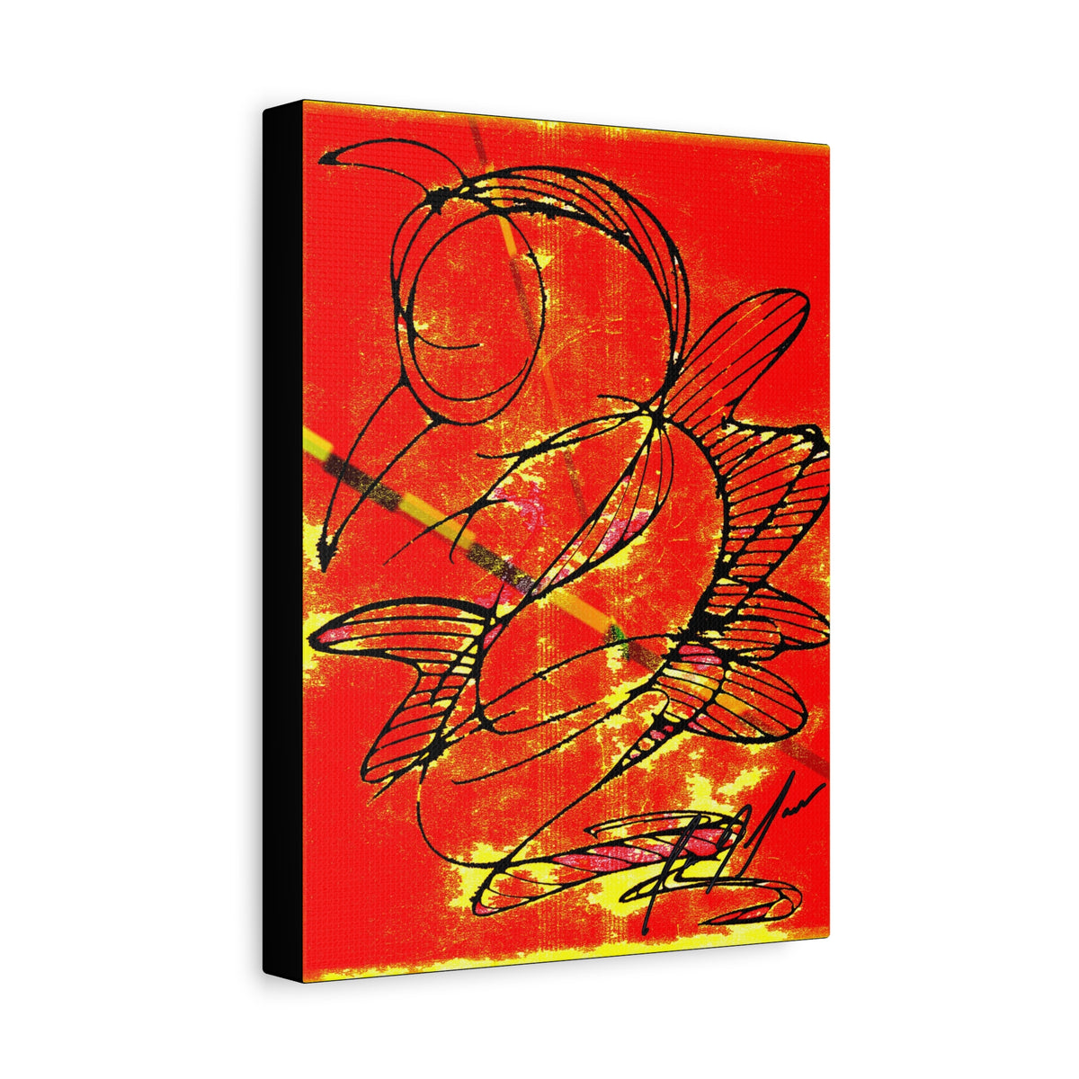 Becoming — Matte Canvas Print — Abstract Bird Wall Art