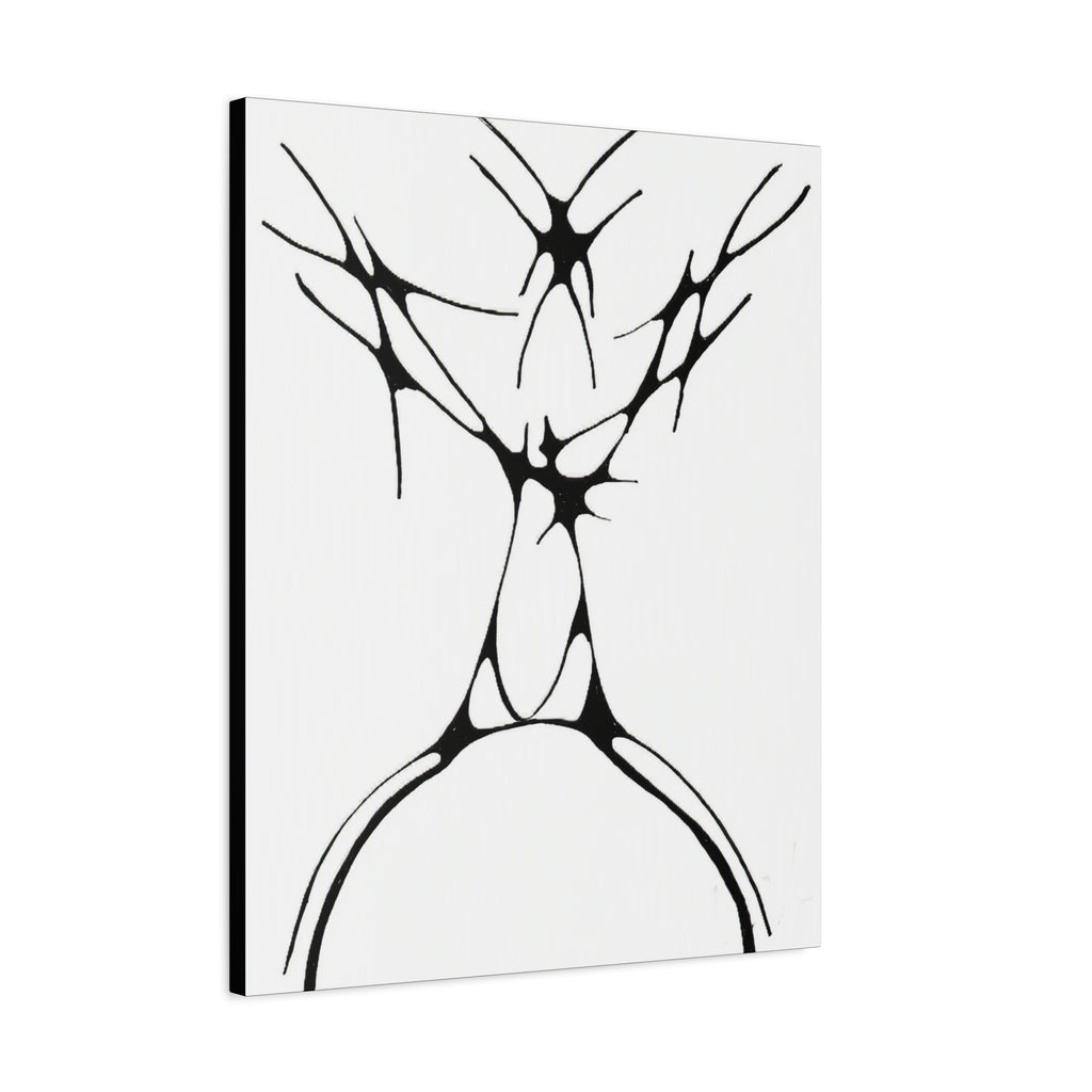 The Stag — Matte Canvas Print — Abstract Line Art Wall Art