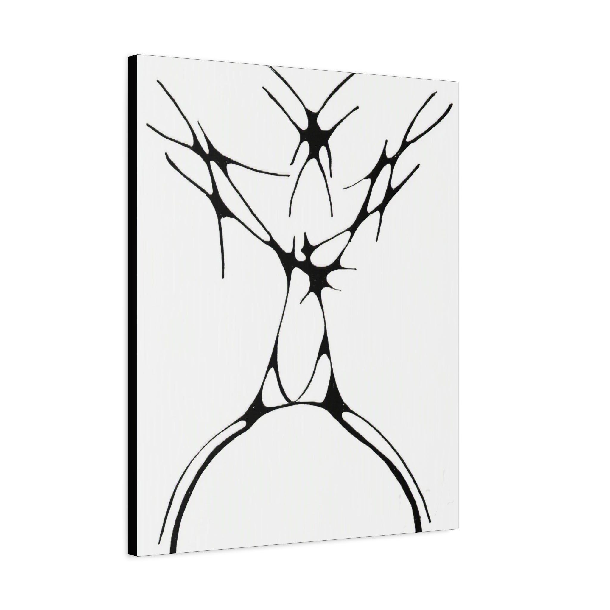 The Stag — Matte Canvas Print — Abstract Line Art Wall Art