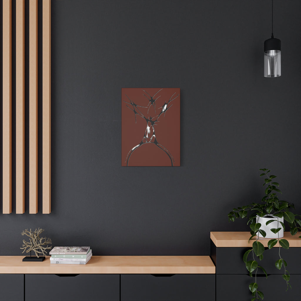 Sovereign — Matte Canvas Print — Abstract Stag Wall Art