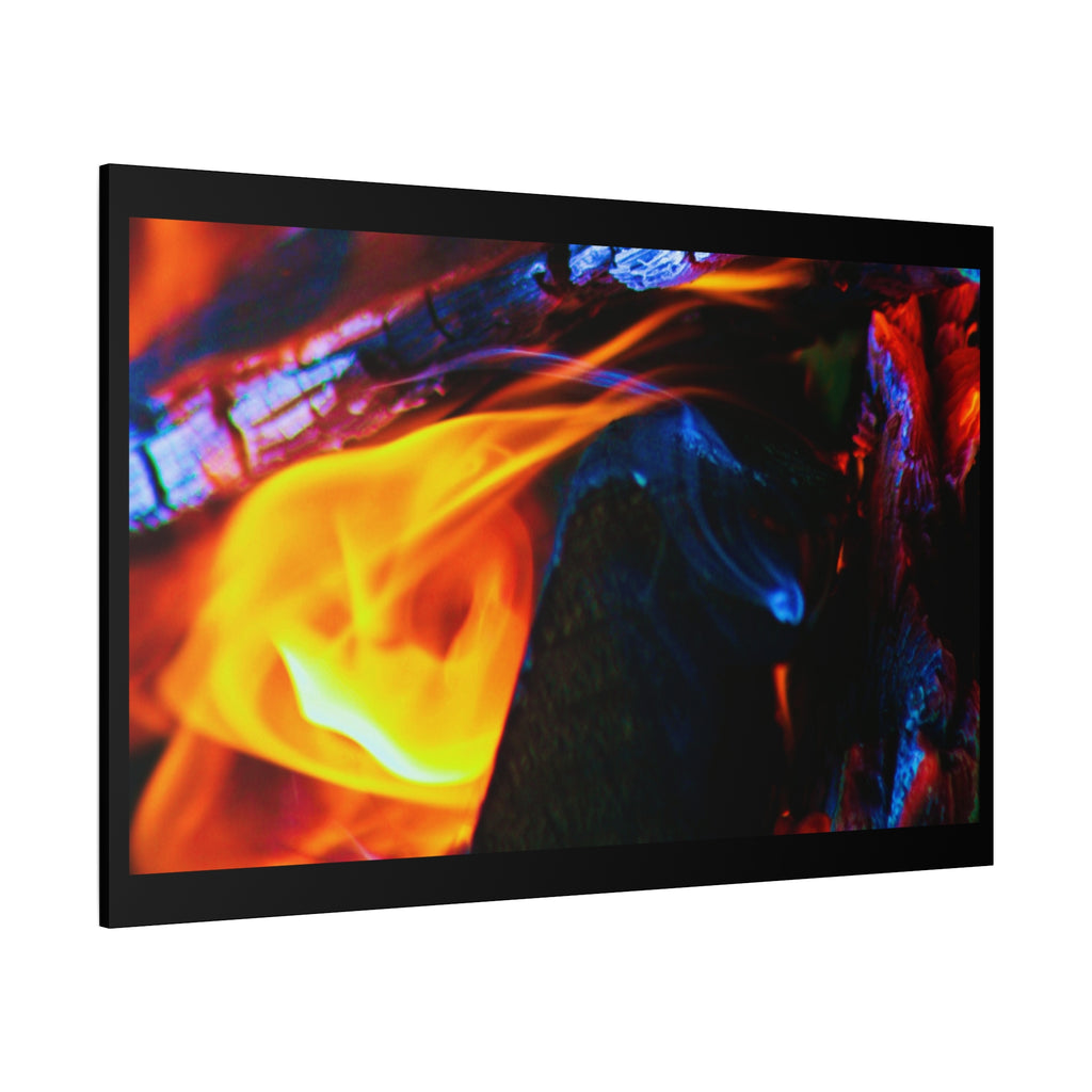 Pyre — Face in the Flame — Matte Canvas Print — Fire Photography Wall Art