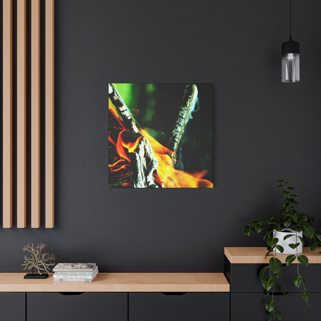 Pyre — Collision — Matte Canvas Print — Fire Photography Wall Art