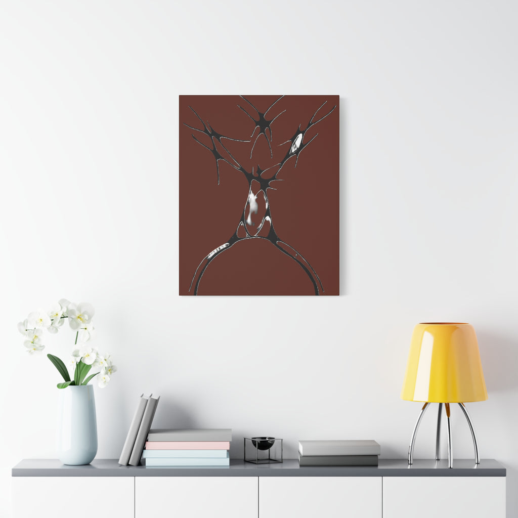 Sovereign — Matte Canvas Print — Abstract Stag Wall Art