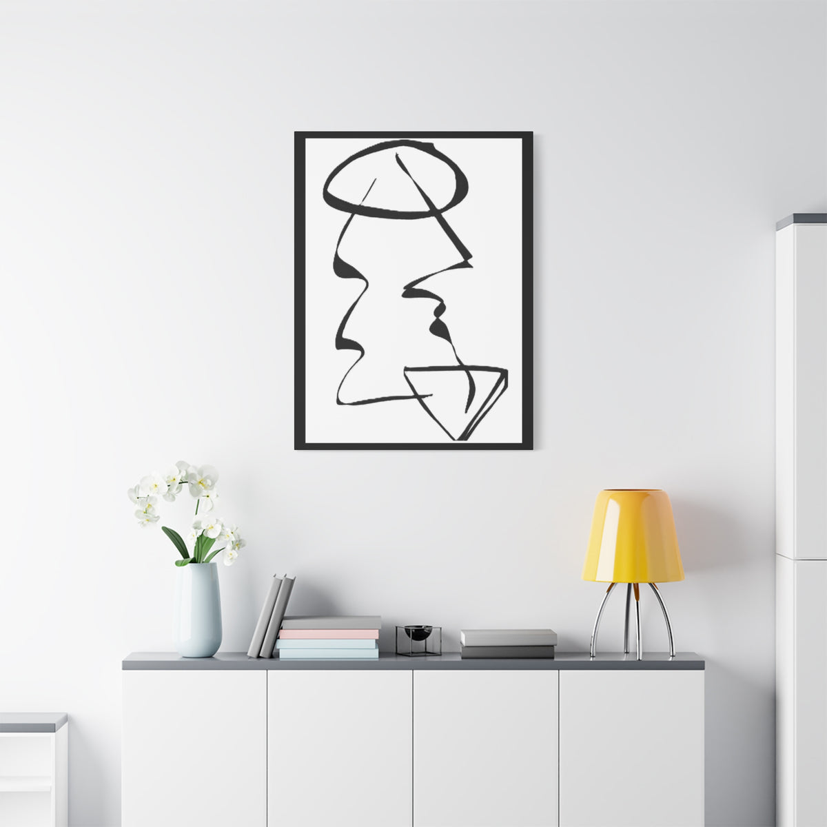 Unresolved — Matte Canvas Print — Abstract Line Art Wall Art