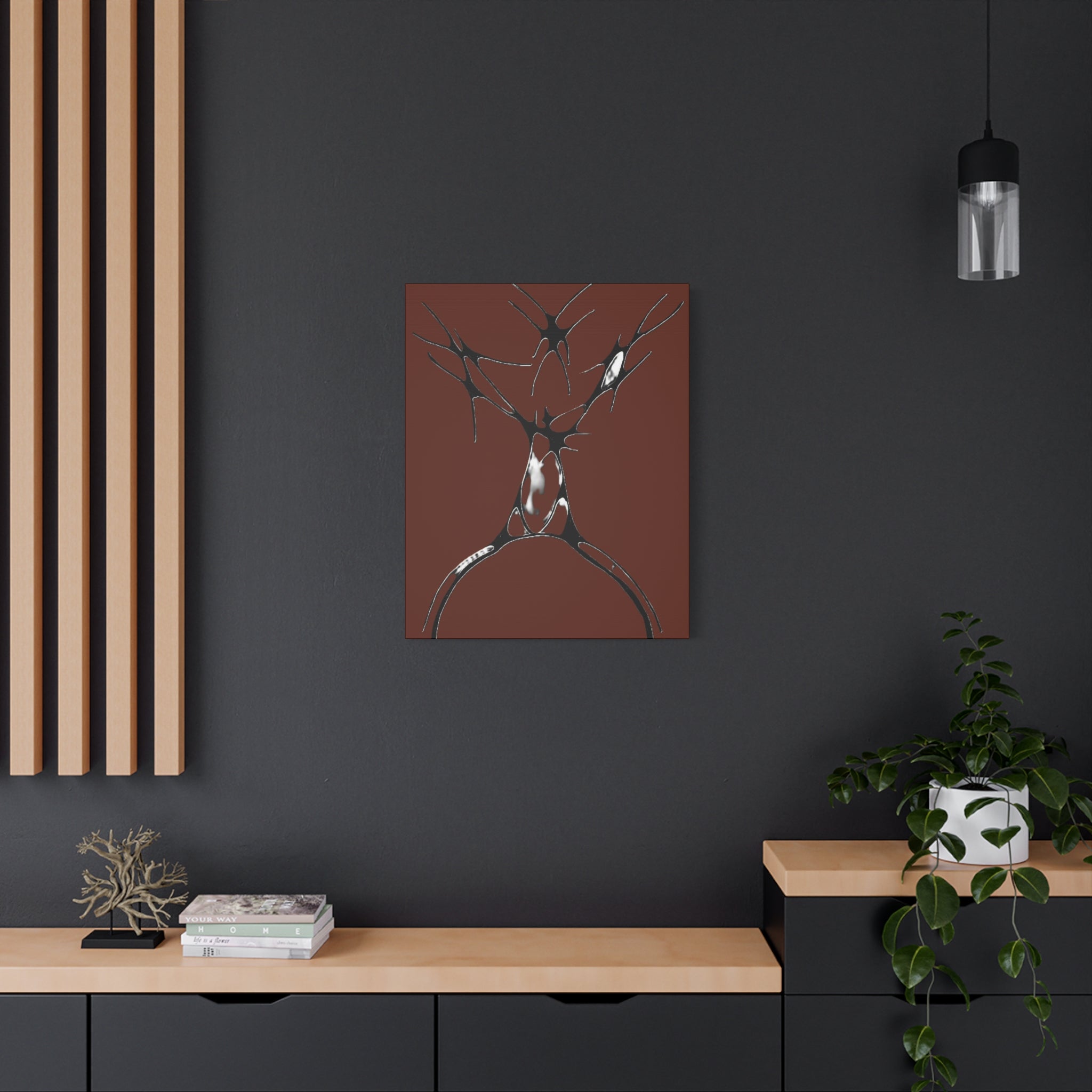 Sovereign — Matte Canvas Print — Abstract Stag Wall Art
