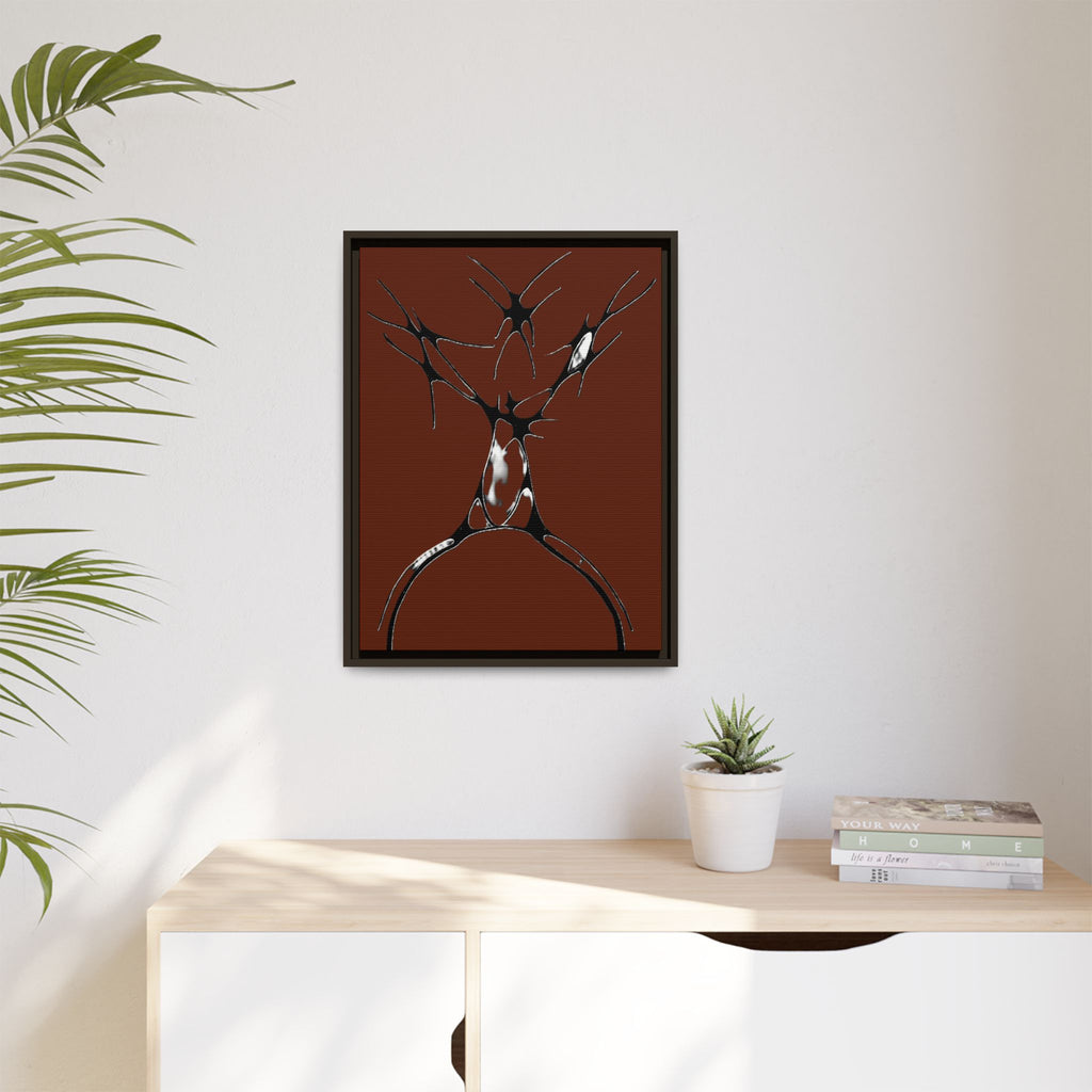 Sovereign — Framed Matte Canvas Print — Abstract Stag Wall Art