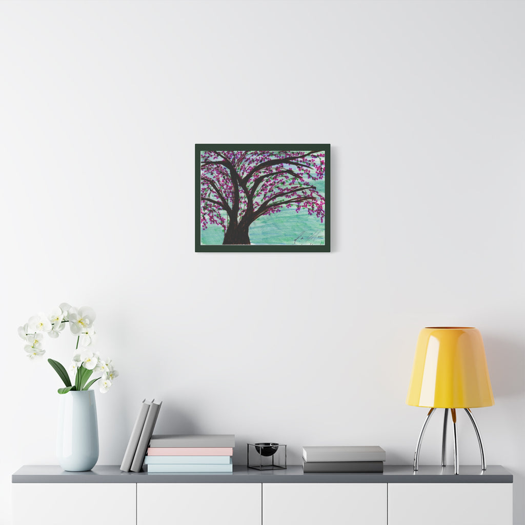 Blossoming Cherry Tree Matte Canvas Print — Stretched Wall Art (1.25")