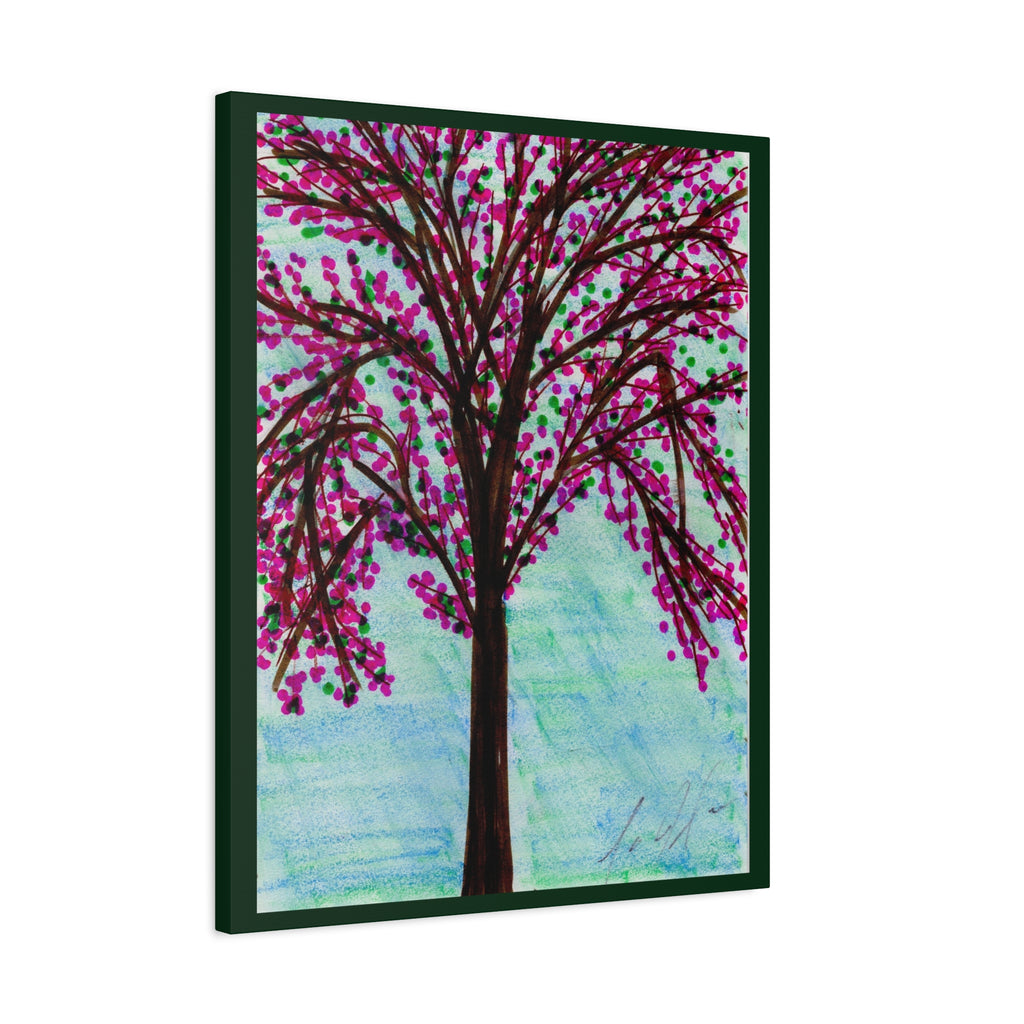 Pink Blossom Tree Matte Canvas Wall Art