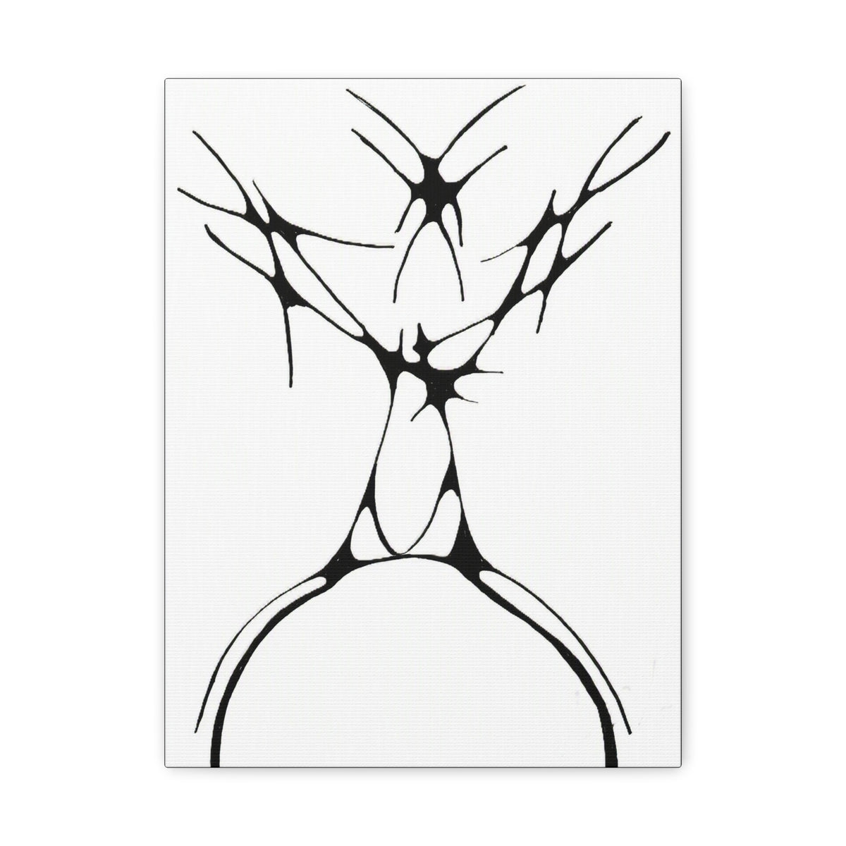 The Stag — Matte Canvas Print — Abstract Line Art Wall Art