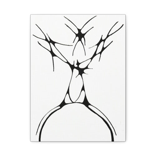 The Stag — Matte Canvas Print — Abstract Line Art Wall Art