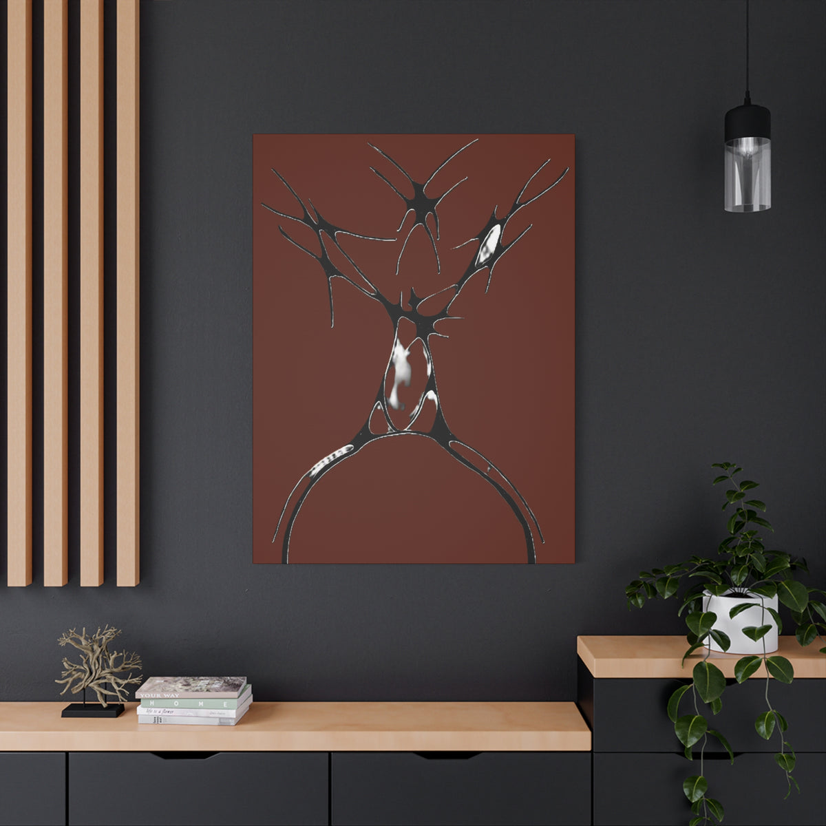 Sovereign — Matte Canvas Print — Abstract Stag Wall Art