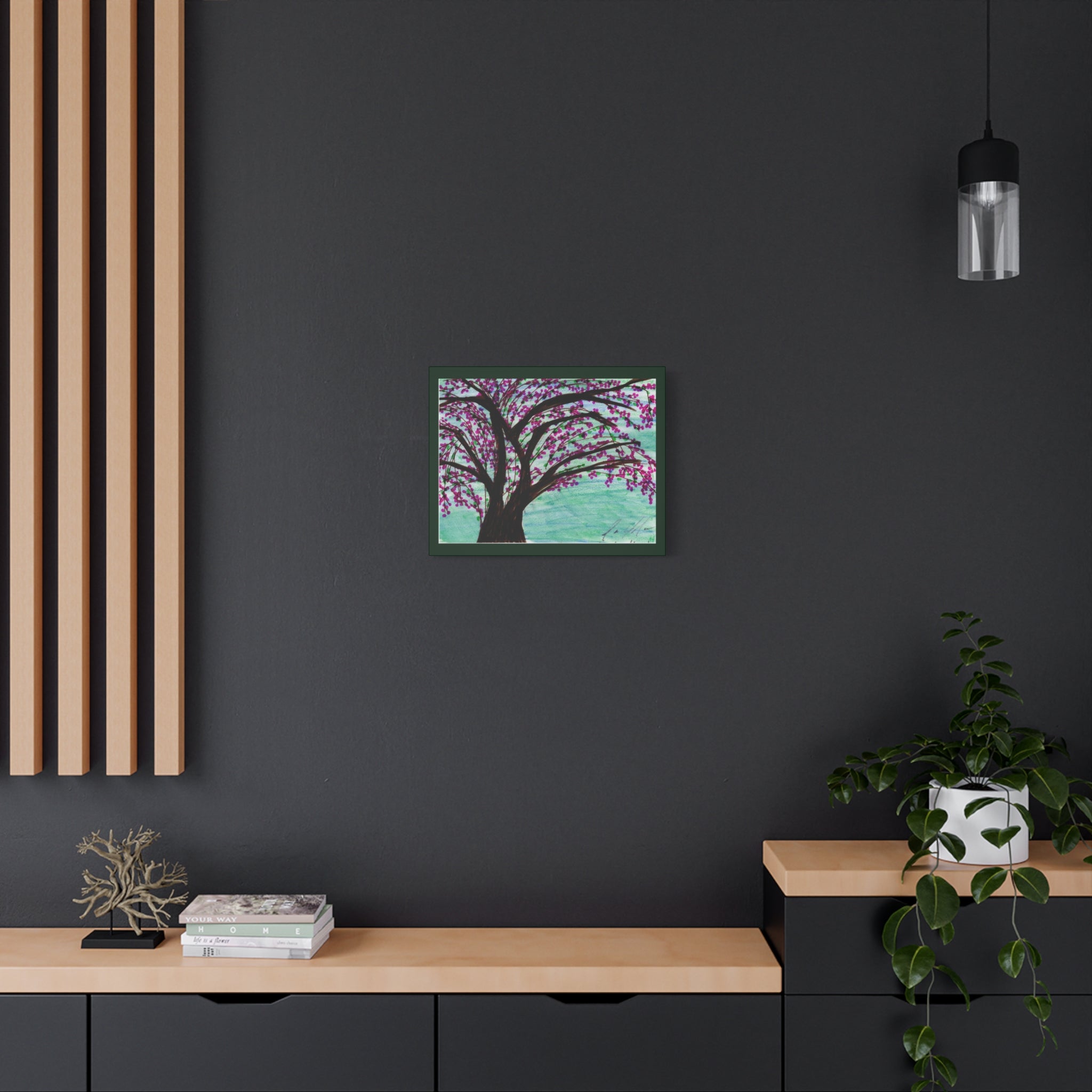 Blossoming Cherry Tree Matte Canvas Print — Stretched Wall Art (1.25")