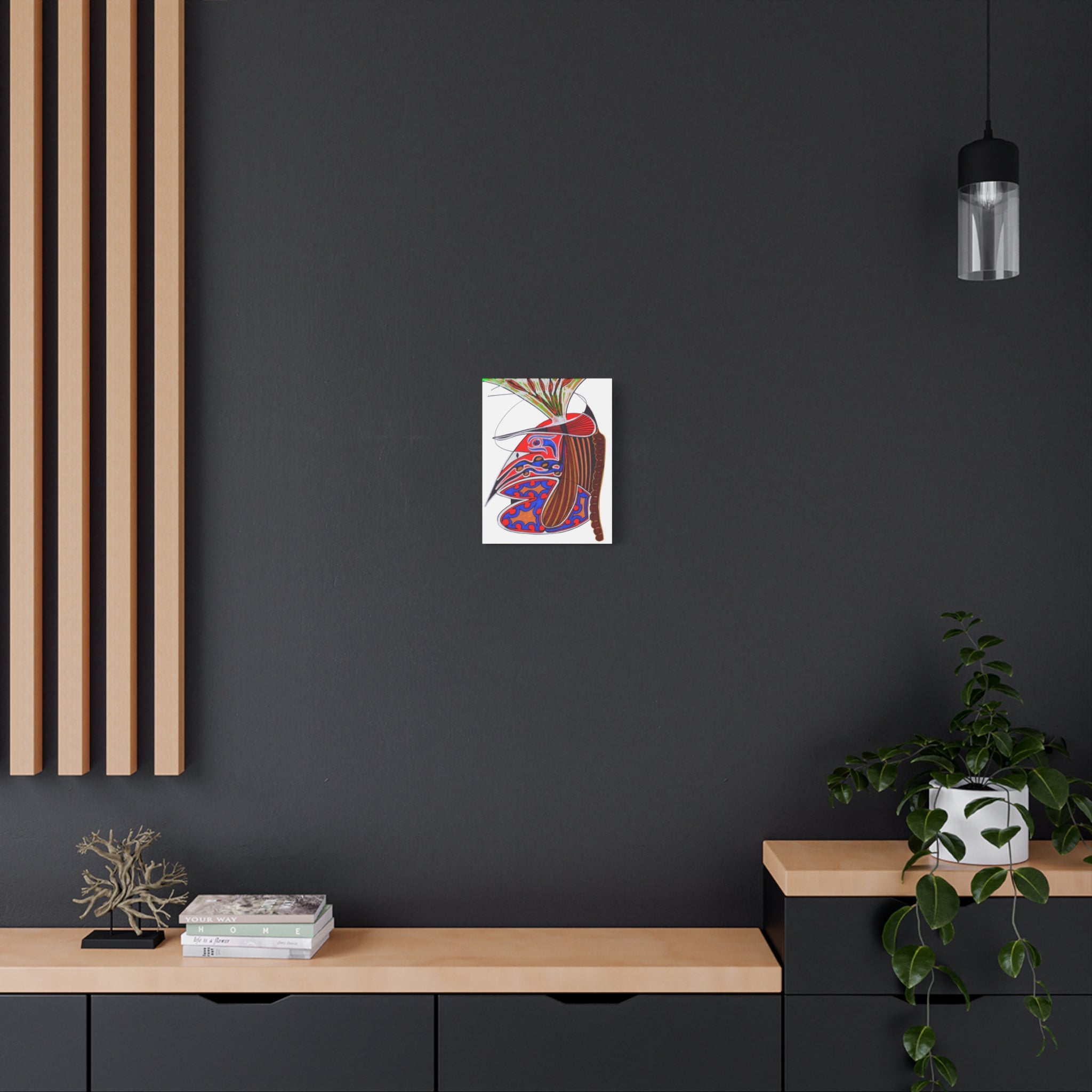 Abstract Tribal Bird Art Canvas