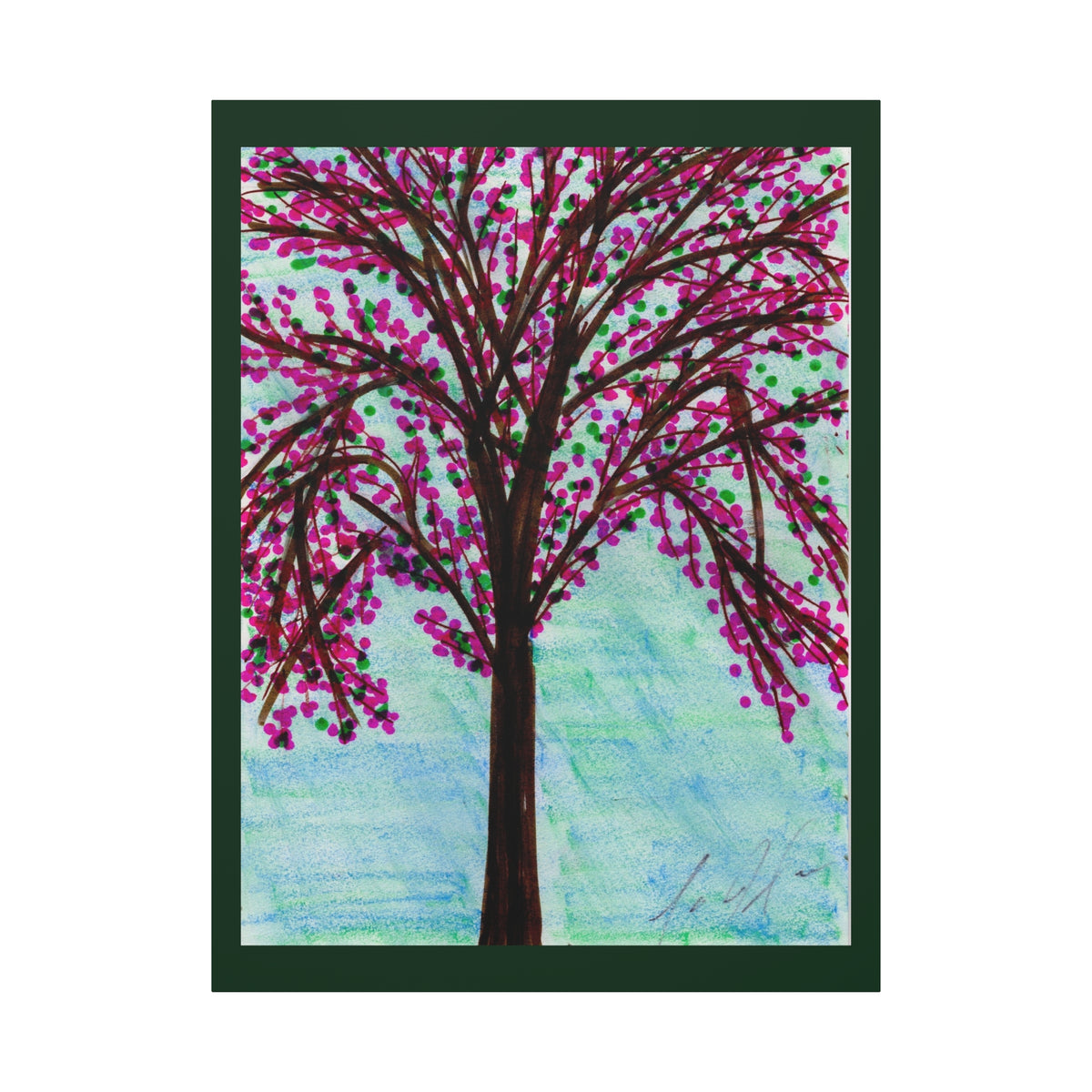 Pink Blossom — Matte Canvas Print — Stretched Wall Art