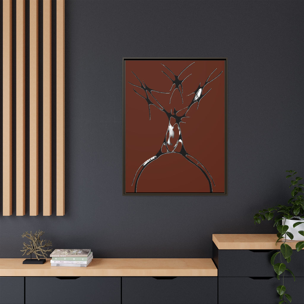 Sovereign — Framed Matte Canvas Print — Abstract Stag Wall Art