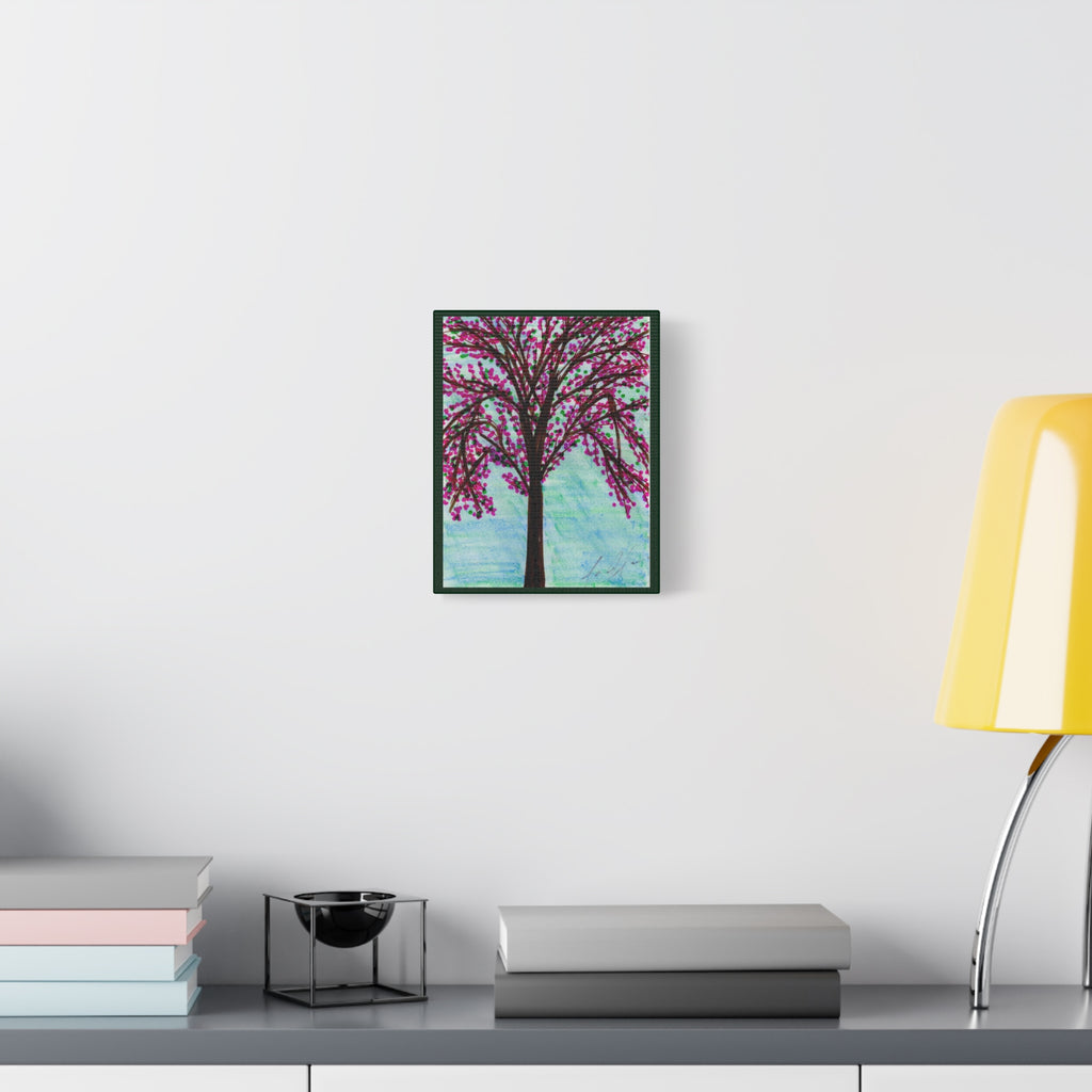 Pink Blossom Tree Matte Canvas Wall Art