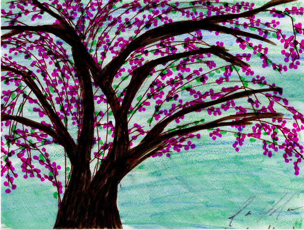 Pink Blossom Matte Canvas Print — Stretched Wall Art