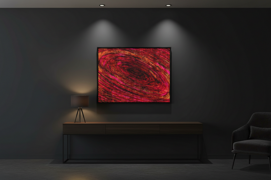 The Pull — Into the Still — Signature Framed Matte Canvas Print