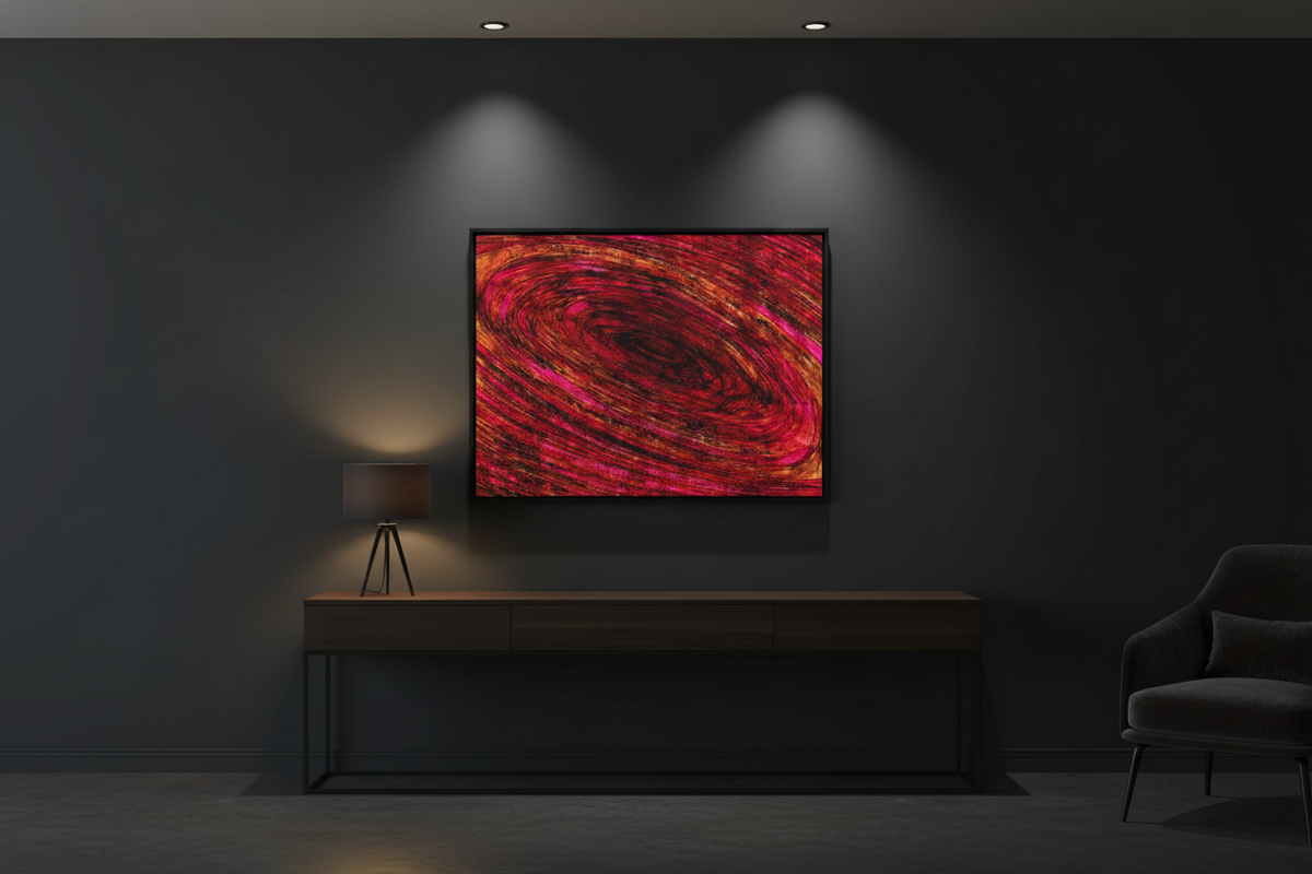 The Pull — Into the Still — Signature Framed Matte Canvas Print