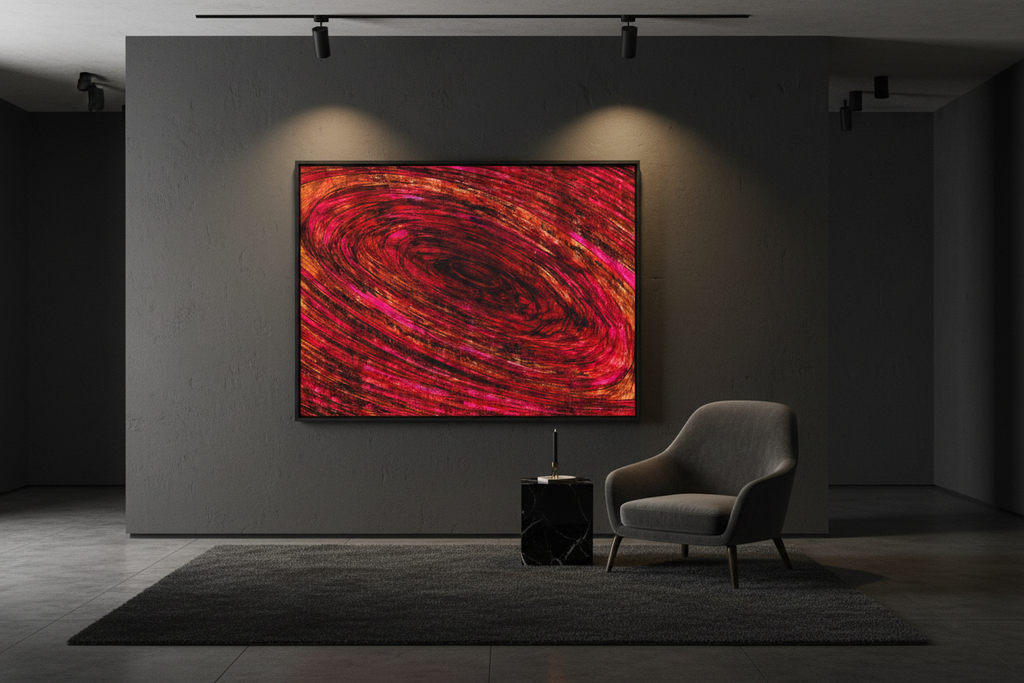 The Pull — Into the Still — Signature Framed Matte Canvas Print