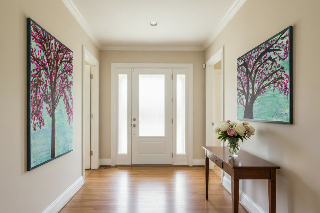 Blossom Tree & Pink Blossom — Foyer Mockup Adjusted