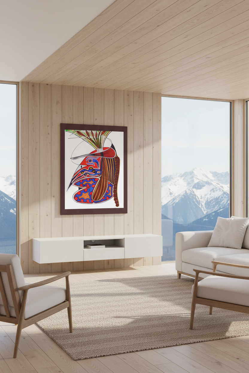 Mountain View — Brown Frame