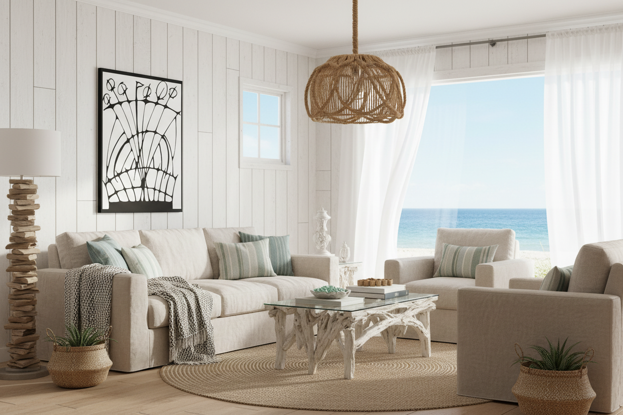 Pirate Ship - Coastal Beach House Mockup