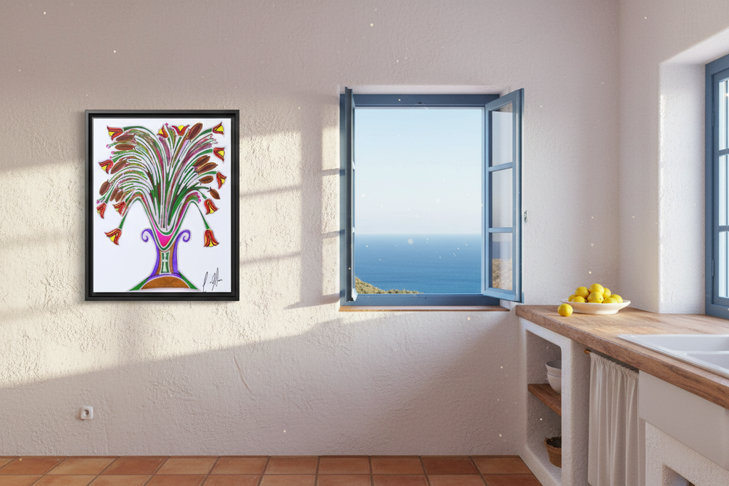 Wild Blooms – Santorini Kitchen